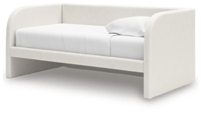 Ashley Shapella Tan White Twin Upholstered Day Bed