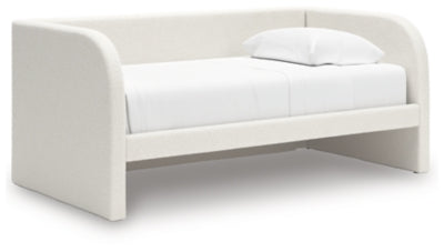 Ashley Shapella Tan White Twin Upholstered Day Bed