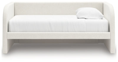 Ashley Shapella Tan White Twin Upholstered Day Bed