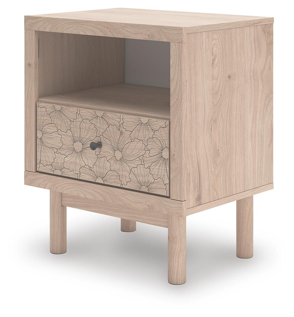 Ashley Shapella Tan Nightstand