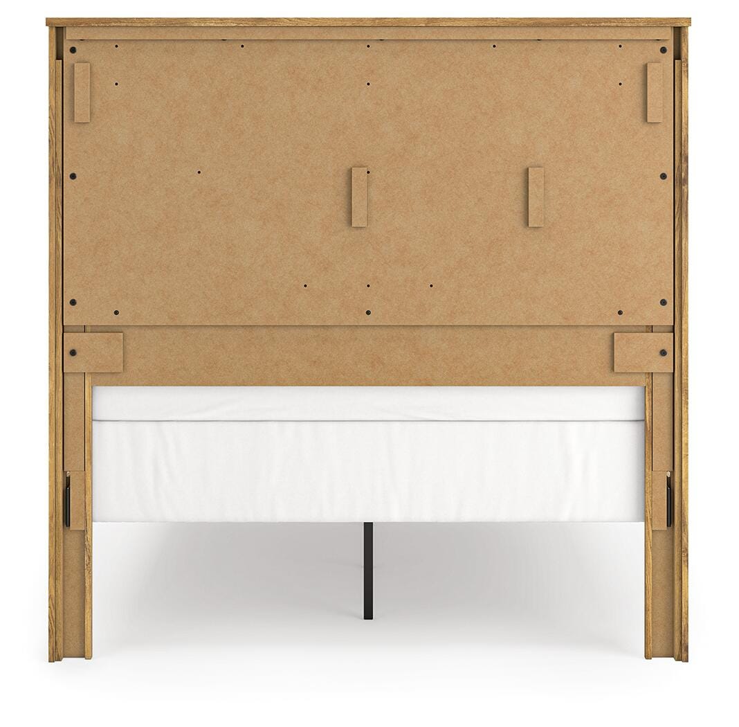 Ashley Branstony Brown Queen Crossbuck Panel Bed