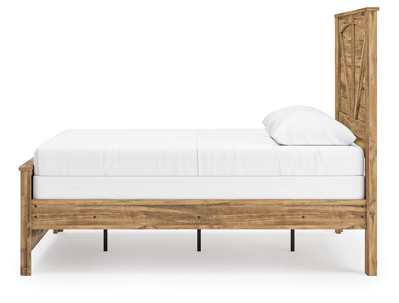 Ashley Branstony Brown Queen Crossbuck Panel Bed