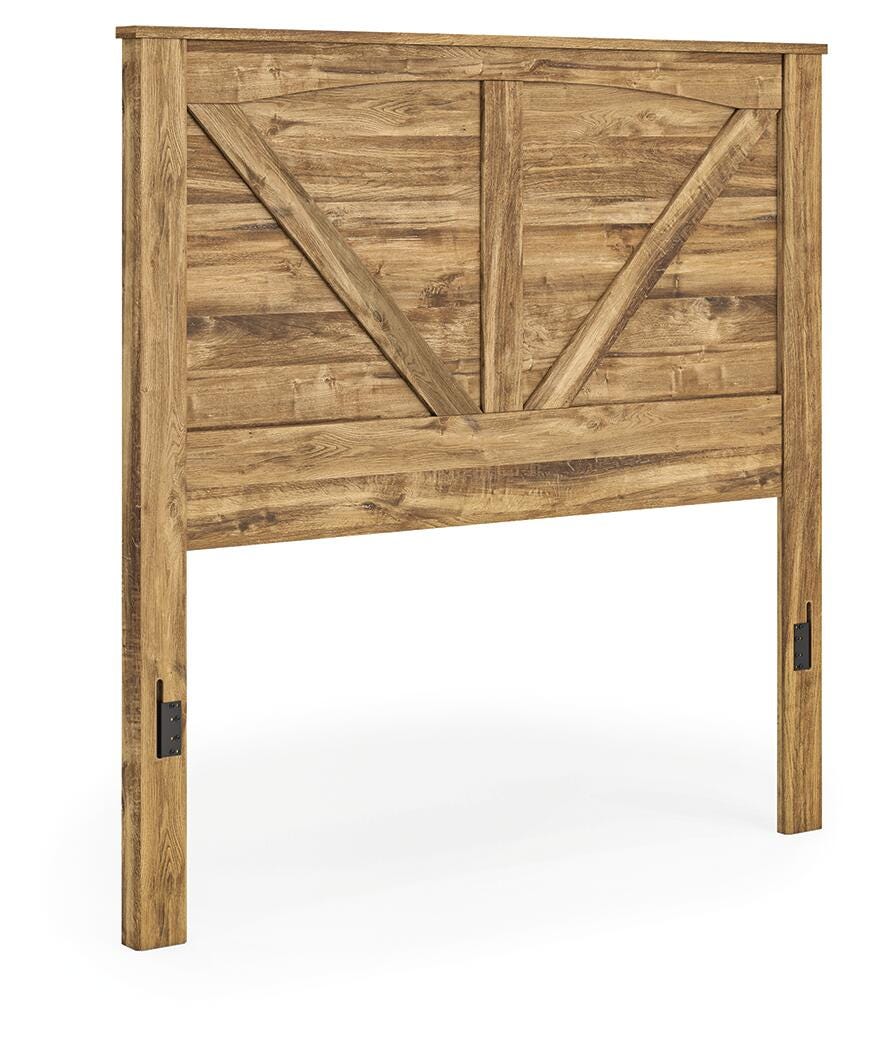 Ashley Branstony Brown Queen Crossbuck Panel Headboard