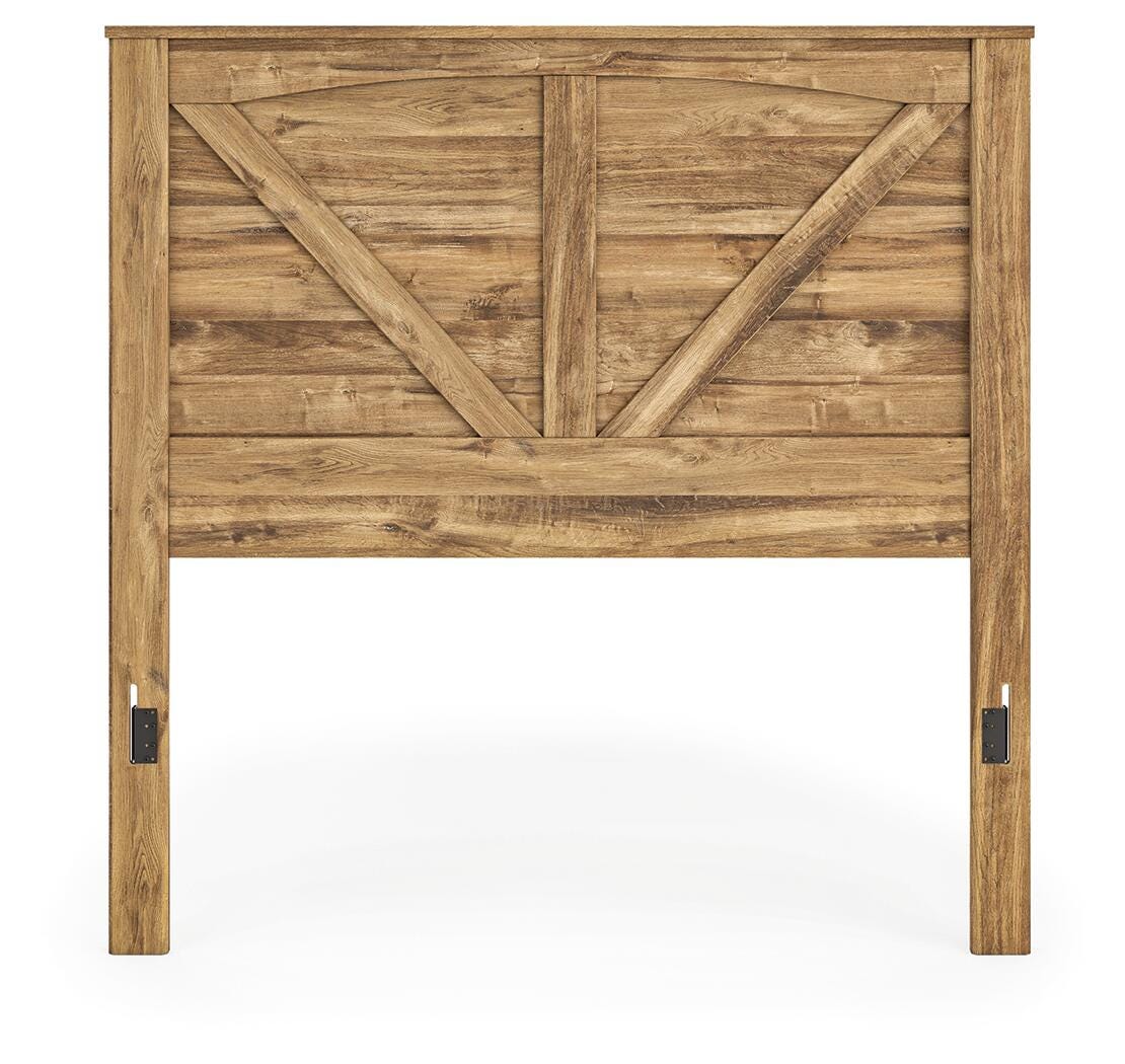 Ashley Branstony Brown Queen Crossbuck Panel Headboard