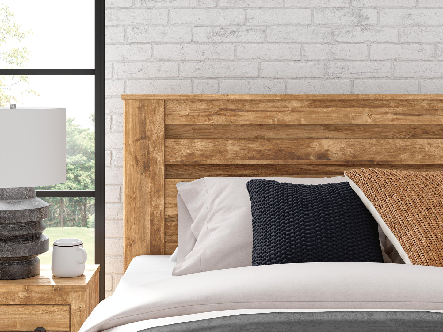 Ashley Branstony Brown Queen Panel Bed