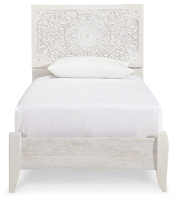 Ashley Paxberry Whitewash Twin Panel Bed