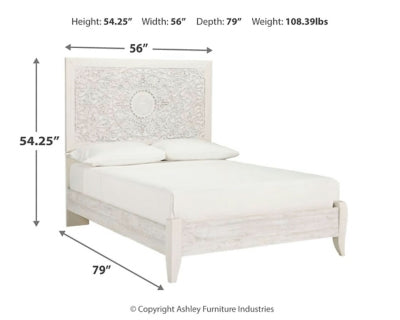 Ashley Paxberry Whitewash Full Panel Bed