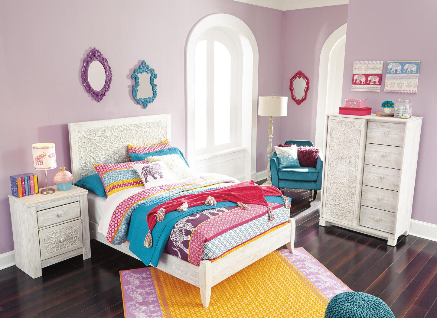 Ashley Paxberry Whitewash Full Panel Headboard