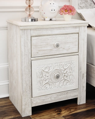 Ashley Paxberry Whitewash Nightstand
