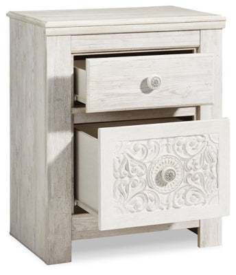 Ashley Paxberry Whitewash Nightstand