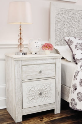 Ashley Paxberry Whitewash Nightstand