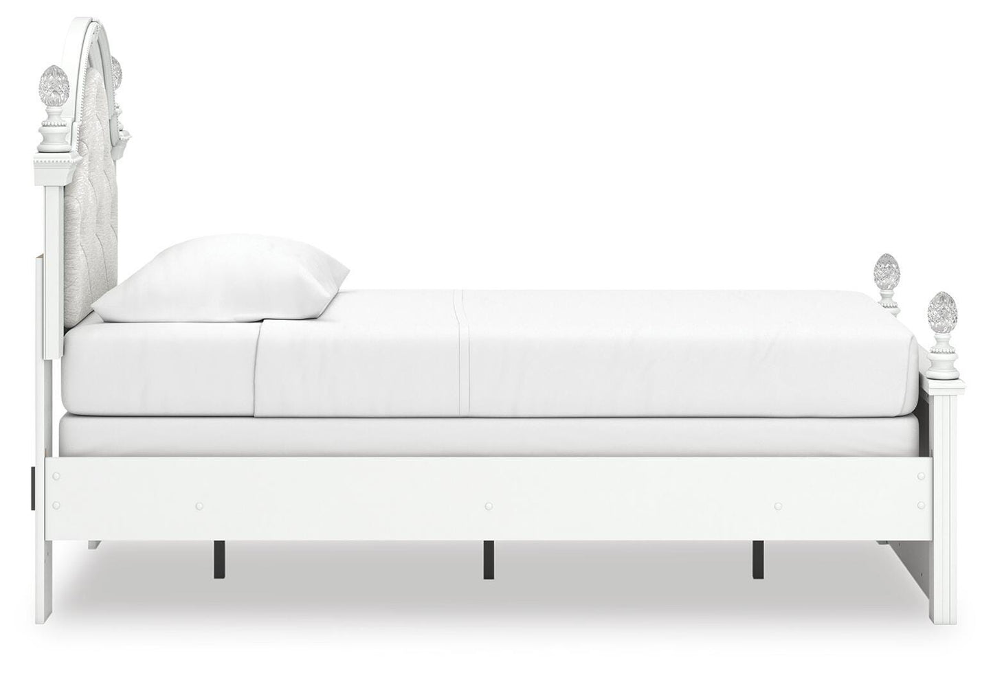 Ashley Maylilly White Twin Upholstered Panel Bed