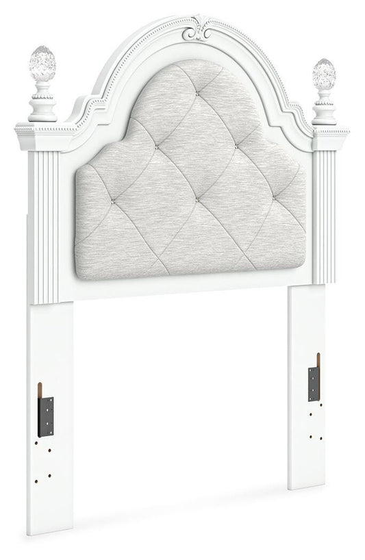 Ashley Maylilly White Twin Upholstered Panel Headboard
