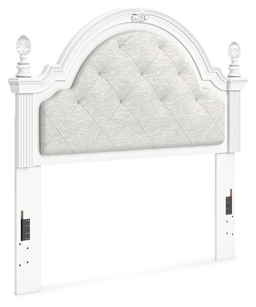 Ashley Maylilly White Full Upholstered Panel Headboard