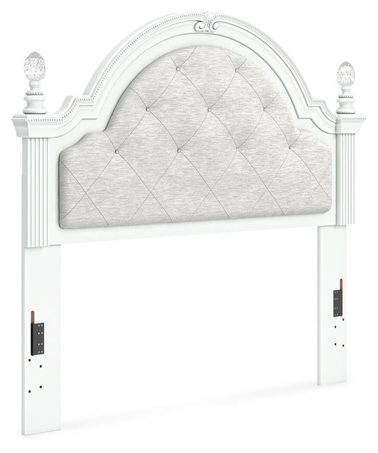 Ashley Maylilly White Full Upholstered Panel Headboard