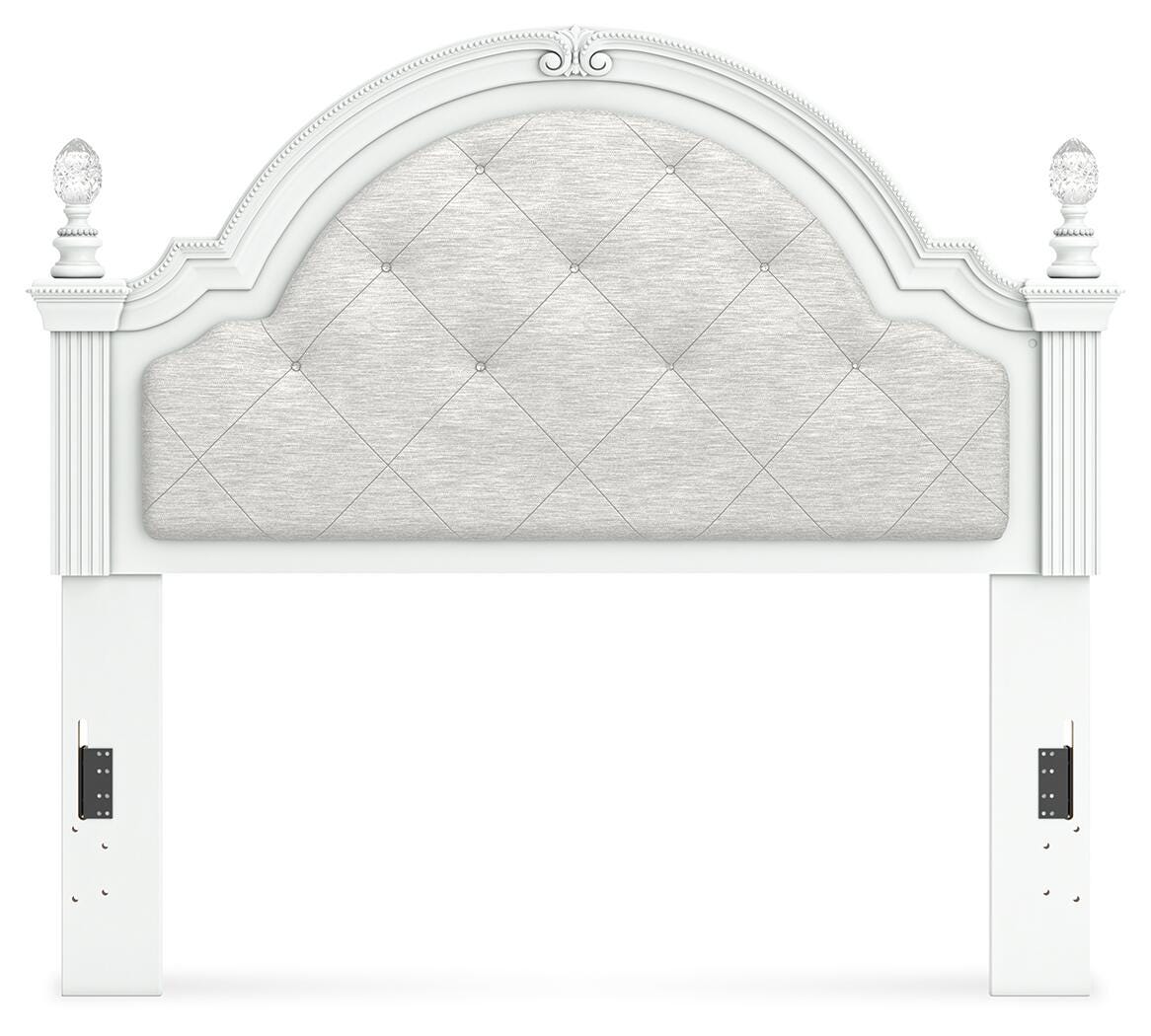 Ashley Maylilly White Full Upholstered Panel Headboard