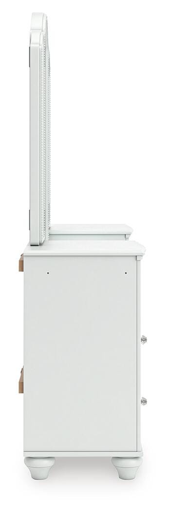 Ashley Maylilly White Vanity with Mirror