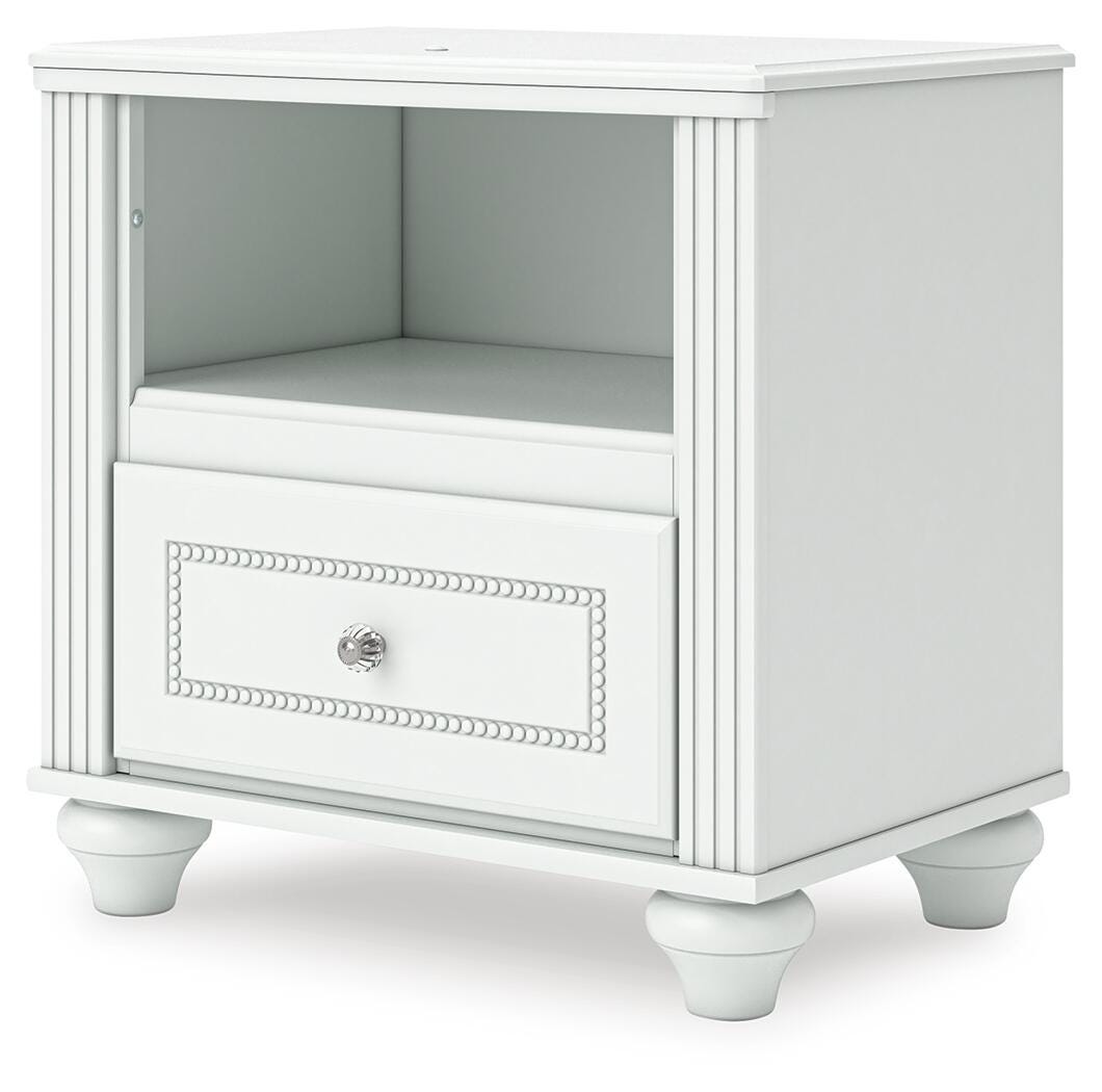 Ashley Maylilly White Nightstand