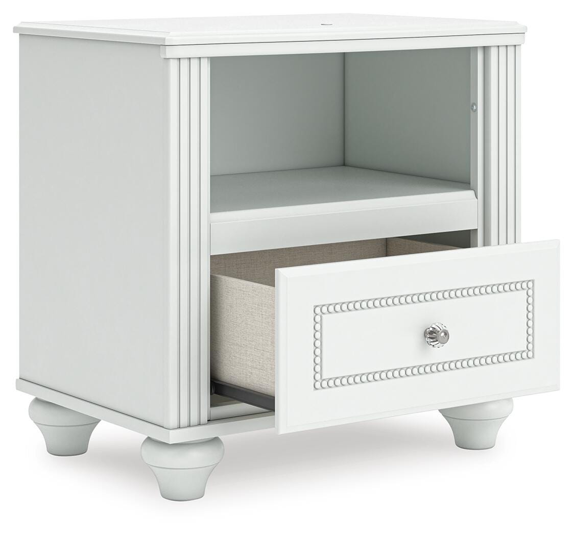 Ashley Maylilly White Nightstand