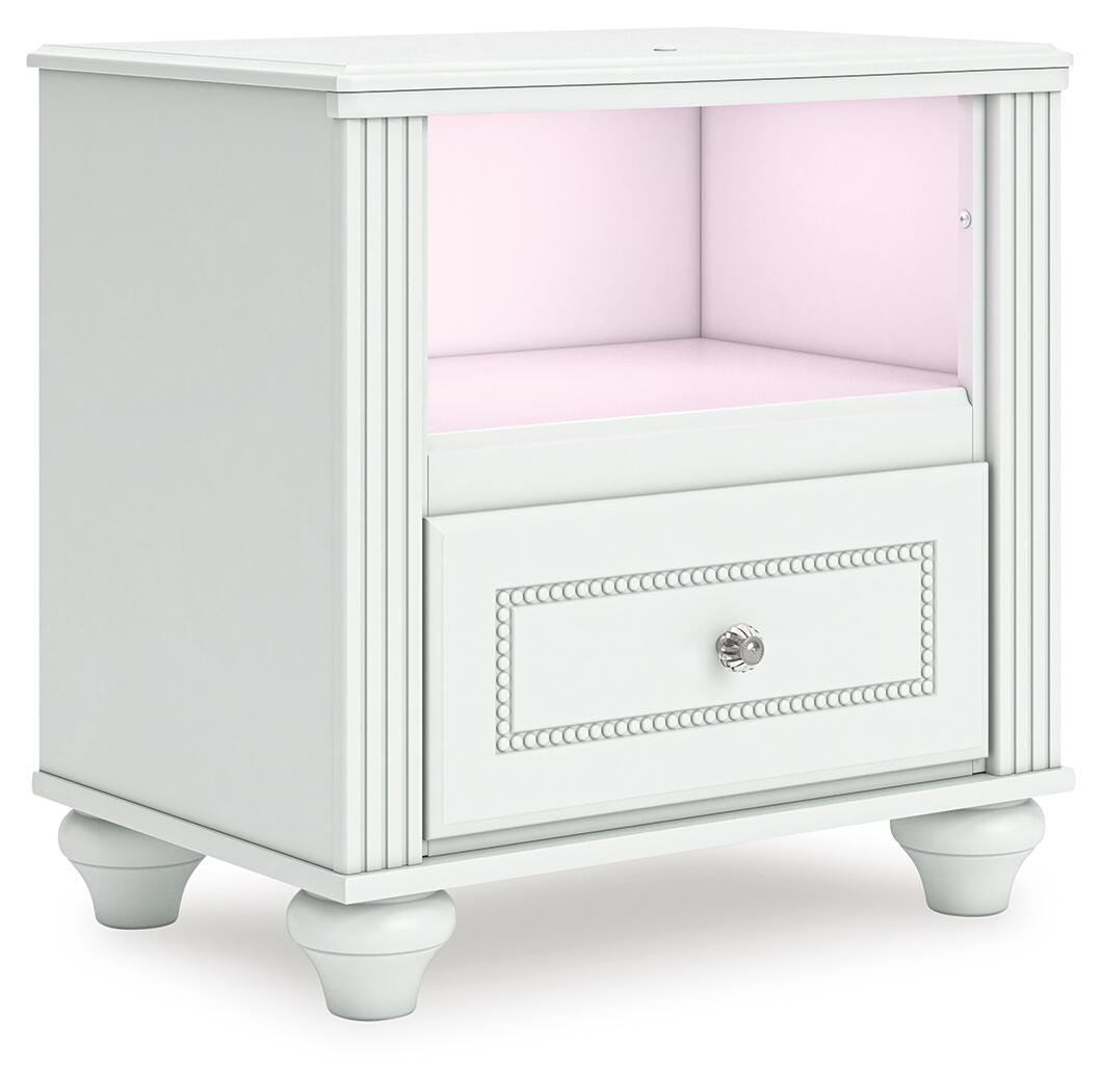 Ashley Maylilly White Nightstand