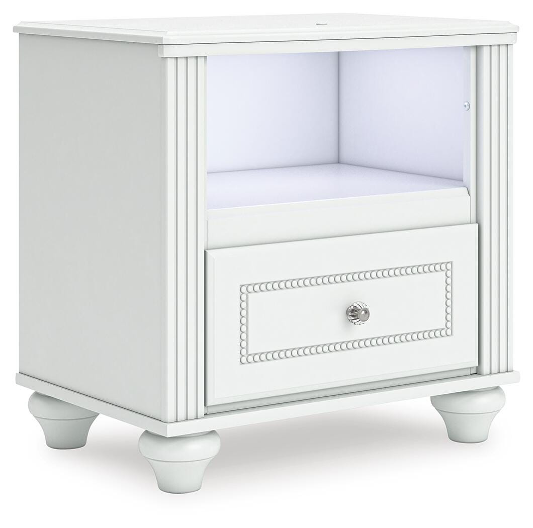 Ashley Maylilly White Nightstand