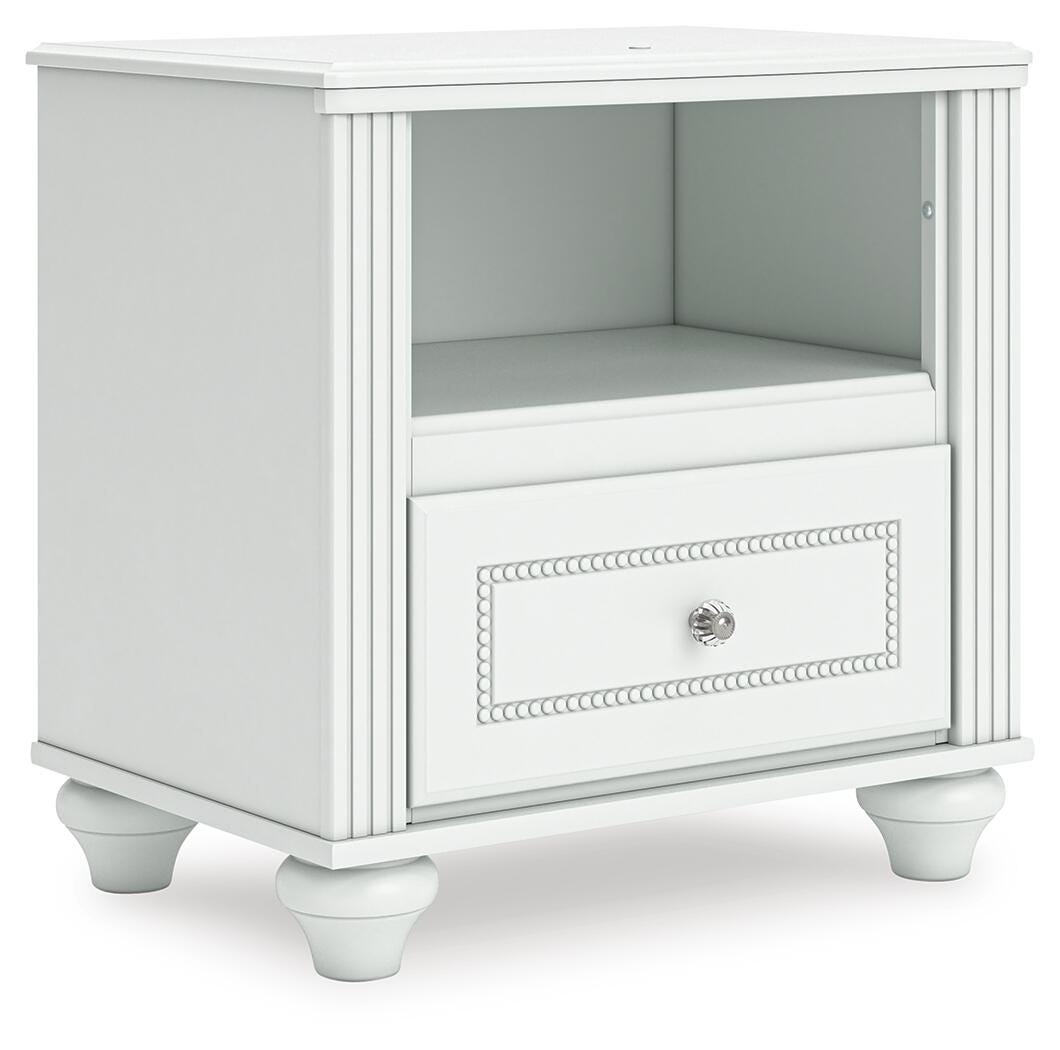 Ashley Maylilly White Nightstand
