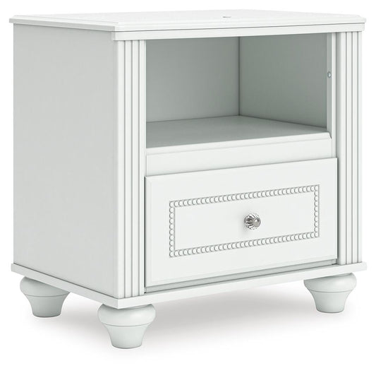 Ashley Maylilly White Nightstand