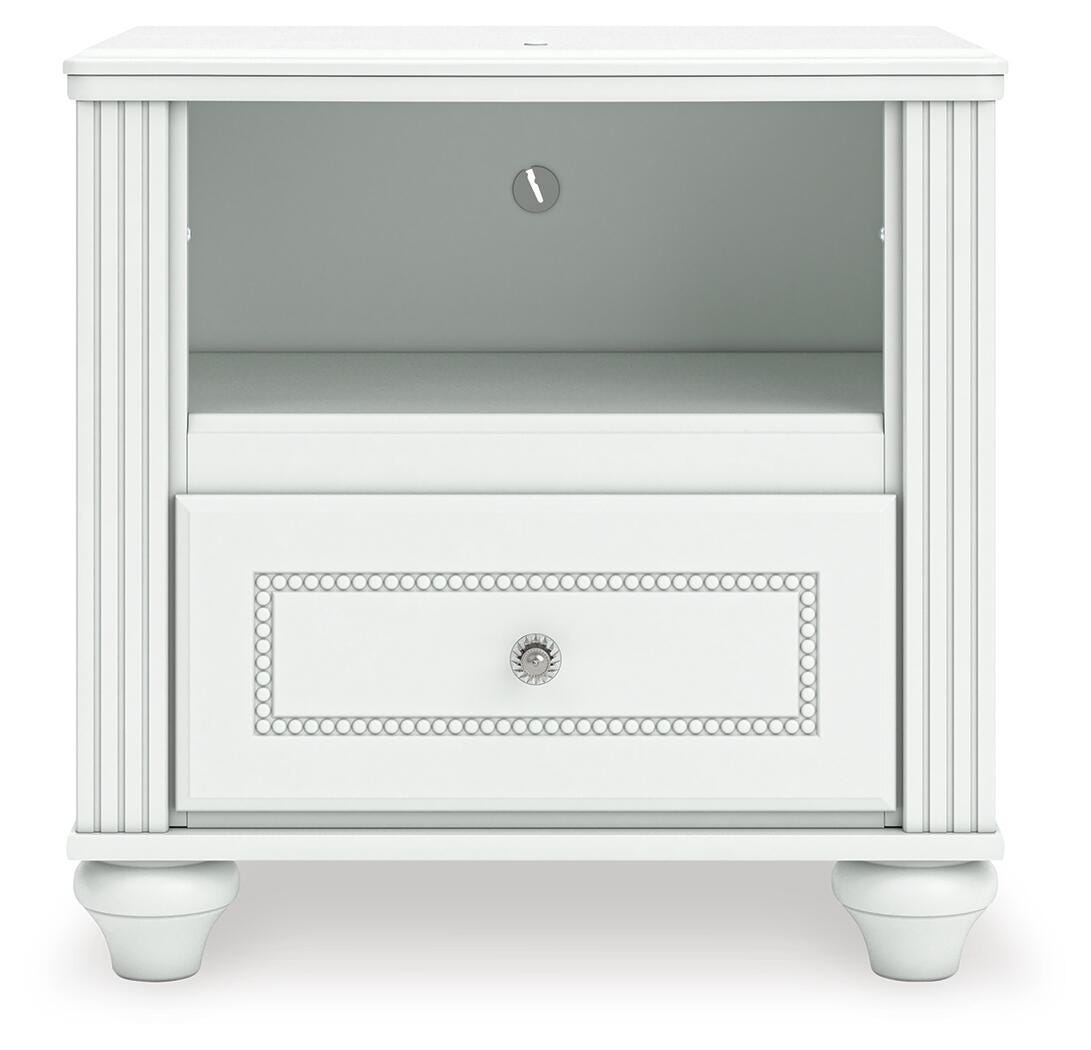 Ashley Maylilly White Nightstand