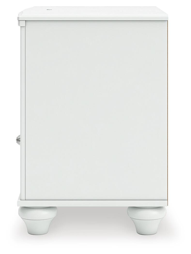Ashley Maylilly White Nightstand