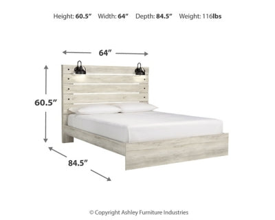 Ashley Cambeck Whitewash Queen Panel Bed