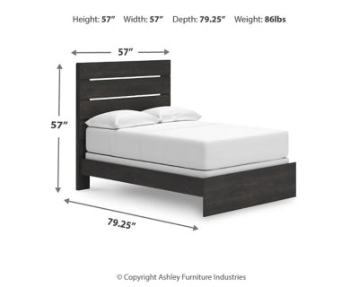 Ashley Delmorta Dark Gray Full Panel Bed