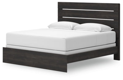 Ashley Delmorta Dark Gray King Panel Bed