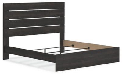Ashley Delmorta Dark Gray King Panel Bed