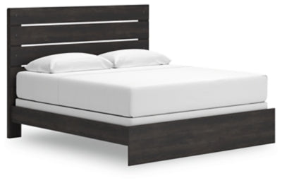 Ashley Delmorta Dark Gray King Panel Bed
