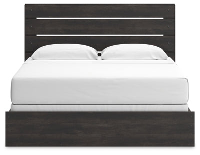 Ashley Delmorta Dark Gray King Panel Bed