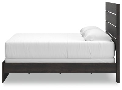 Ashley Delmorta Dark Gray King Panel Bed