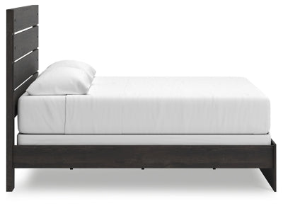 Ashley Delmorta Dark Gray King Panel Bed