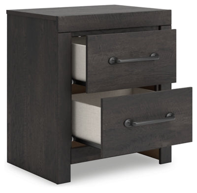 Ashley Delmorta Dark Gray Nightstand