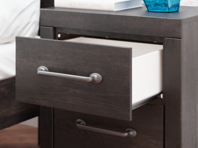 Ashley Delmorta Dark Gray Nightstand