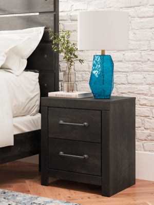 Ashley Delmorta Dark Gray Nightstand