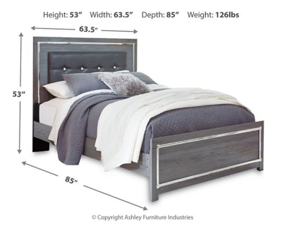 Ashley Lodanna Gray Queen Upholstered Panel Bed