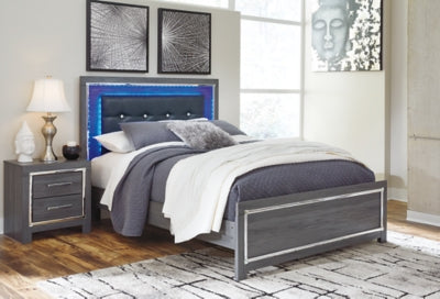 Ashley Lodanna Gray Queen Upholstered Panel Bed