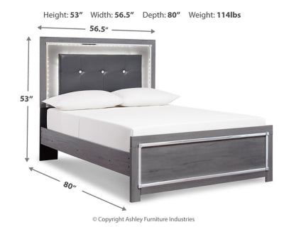 Ashley Lodanna Gray Full Panel Bed