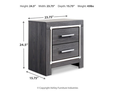 Ashley Lodanna Gray Nightstand