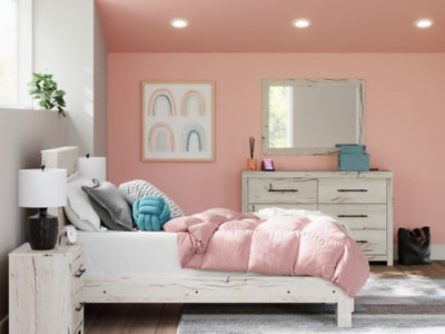 Benchcraft Lawroy Light Natural Twin Panel Bed