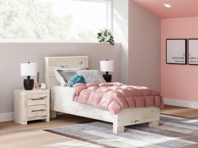 Benchcraft Lawroy Light Natural Twin Panel Bed