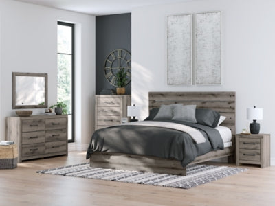 Ashley Urbanoore Brown Gray King Panel Bed