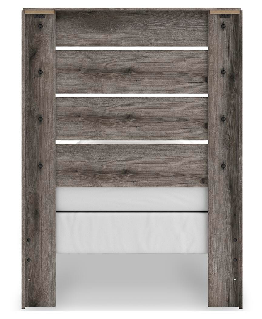 Ashley Urbanoore Brown Gray Twin Panel Bed