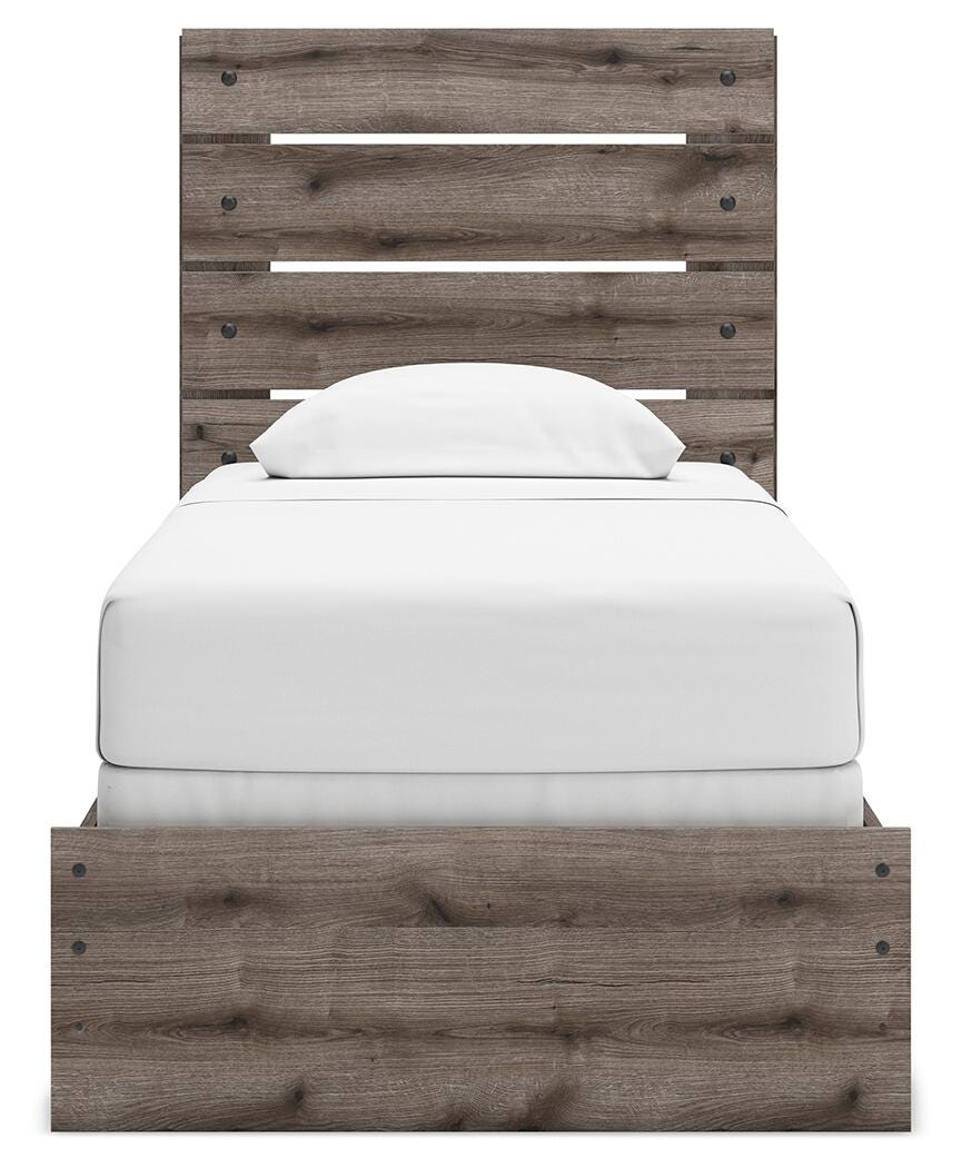 Ashley Urbanoore Brown Gray Twin Panel Bed