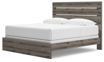 Ashley Urbanoore Brown Gray King Panel Bed